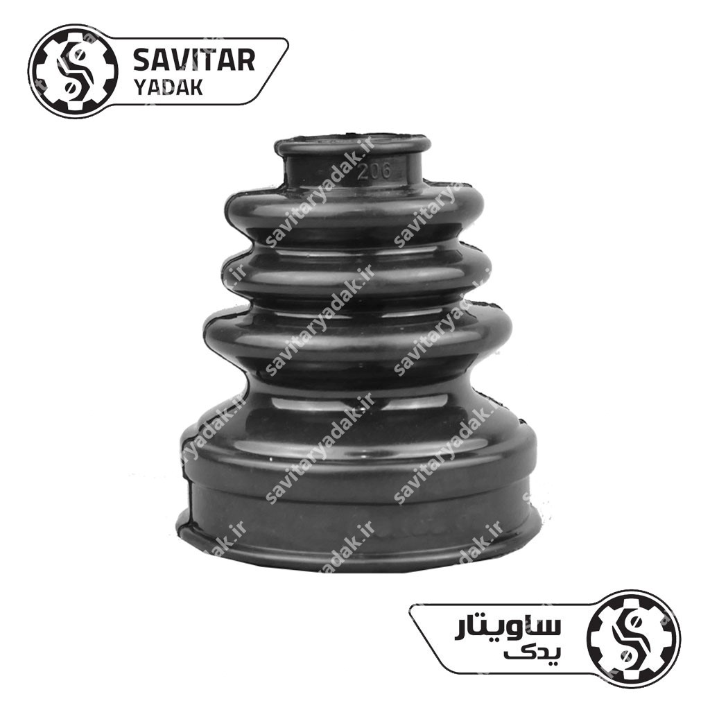 گردگیر پلوس سه لبه پژو 206 تیپ 2 ضد روغن ساویتار یدک